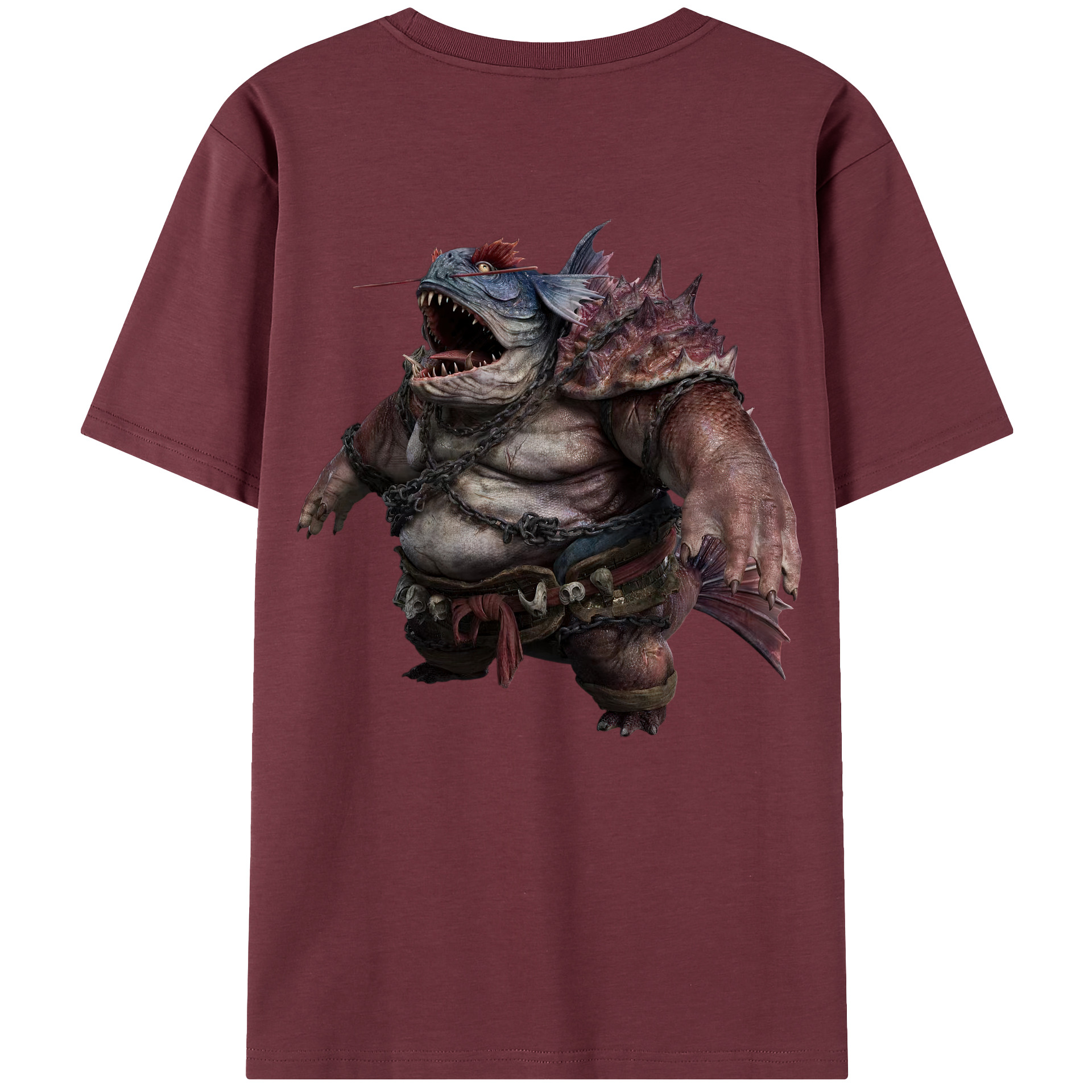 （画像用） Ne Zha 2 ナタ 魔童の大暴れ 綿100％半袖Tシャツ（背面プリント）
